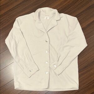 Aritzia Off-White Collared Shirt